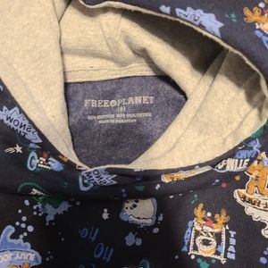 FREE PLANET kids Christmas Sweatshirt